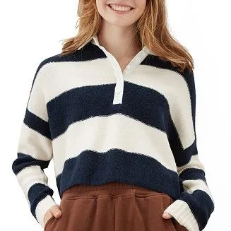 Suéter de malha leve manga balão